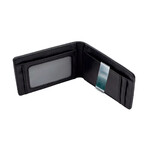 Billetera Biwo Huelva B73590 Negra Cuero Reciclado